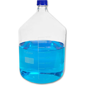 Hybex Media Storage Glass Bottle with Blue Cap, 10L Capacity