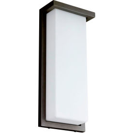 LED Modern Wall Sconce Fixture, 20W, 1100 Lumens, 80 CRI, 14" Size, Black