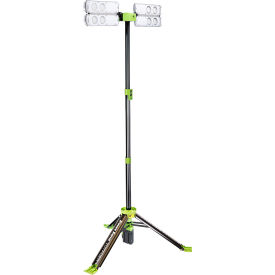 Rechargeable LED Work Light w/ Tripod, 8000 Lumens, Black