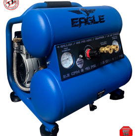Portable Air Compressor, 1.5 HP, 4 Gallon Capacity, Side Stack, 2.5 CFM