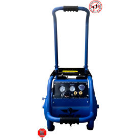 Portable Air Compressor w/ Panel & Wheels, 2.5 HP, 6 Gallon Capacity, Hot Dog, 6 CFM
