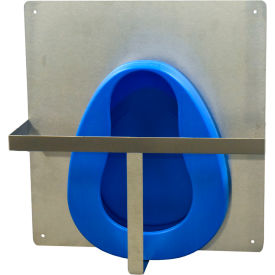 Bariatric Bedpan Holder, 16"W x 5-1/4"D x 17"H, Stainless Steel