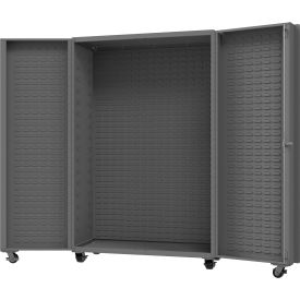 Customizable Mobile Heavy Duty Cabinet, Empty, 14 Gauge, 48"W x 24"D x 76"H