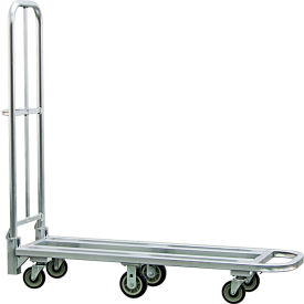 Standard Platform Truck w/ 6 Polyurethane Casters, 62"L x 18"W, 1200 lb. Capacity