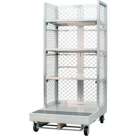 Order Picking Truck w/ 3 Shelves, 40"L x 48"W x 89"H, Silver