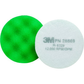 Finesse-it Advanced Foam Buffing Pad, 3-1/4" Dia., Green, 10 Bag