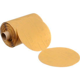 Stikit Gold Paper Disc Roll, P80 Grit, 5" Diameter x No Hole, 125 Discs