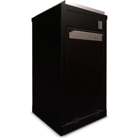 SentinelTM Box Front Loader Solar Powered Cabinet, 26"W x 26"Dx 45"H, Black