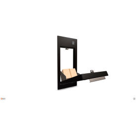 Sentinel 1428 Box Gobbler Wall Insert, 21-3/4"W x 12"D x 51-1/4"H, Black