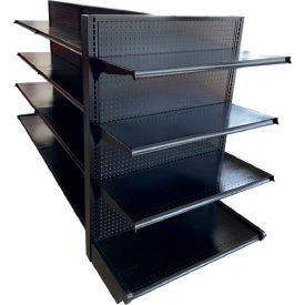End Unit w/ T-Joiner Support Clip, 36"L x 14"W x 54"H, Black