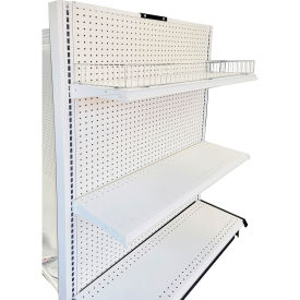 End Unit w/ T-Joiner Support Clip, 36"L x 14"W x 60"H, Antique White