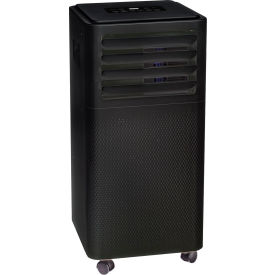 Portable Air Conditioner, 7500 BTU, 753W, 115V, Black