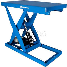 Optimus Power Scissor Lift Table, Foot Operated, 5000 Cap., 3PH, 230V, 56"L x 32"W