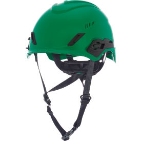 V-Gard H1PRO Safety Helmet, Trivent Fas-Trac III Pivot Ratchet Suspension, Green