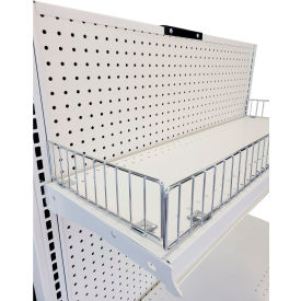 Gondola Wire Shelf Divider Fits 13"L x 3"H Shelf, Chrome Finish