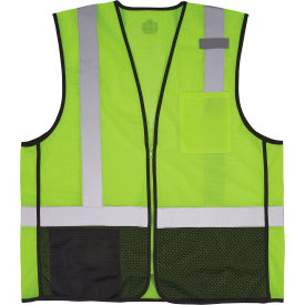 Hi-Vis Safety Vest, ANSI Class 2, S/M, Lime