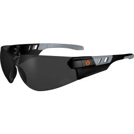 Skullerz SAGA-AFAS Frameless Safety Glasses, Smoke Lens, Matte Black Frame