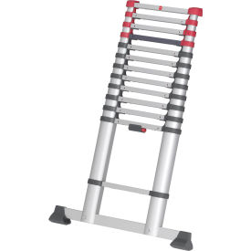 Safety Telescopic Ladder with 13 Steps & One Hand Unlocking System, 330 lb. Capacity