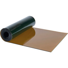 Clear Flex II Vinyl Strip Door, 96"W x 96"H, Dark Amber