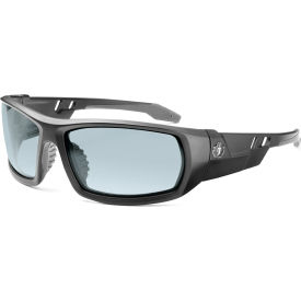 Safety Glasses, Indoor/Outdoor Lens, Matte Black Frame