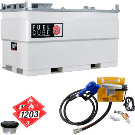FuelCube Gasoline Stationary Fuel Storage Tank, 115V, 528 Gallon Capacity