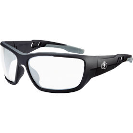 Safety Glasses, Clear Lens, Matte Black Frame