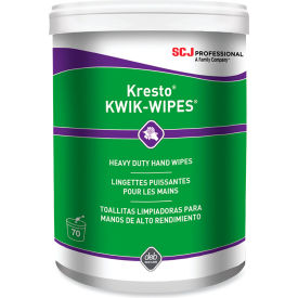 Kresto Kwik Wipes, Cloth, White, Pack of 70