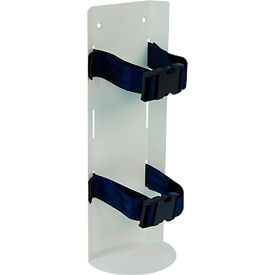 MobileCare Oxygen Tank Holder w/ Side Mount Accessory Rail, 4"L x 4"W x 14"H, Gray