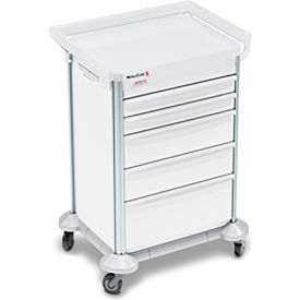 MobileCare Keyed Lock Cart, 27"W x 27"D x 39"H, White