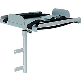 MobileCare Aluminum Defibrilator Shelf, 12"L x 12"W x 18"H, Silver