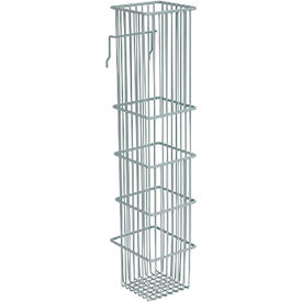 MobileCare Catheter Holder w/ Accessory Rail, 5"L x 5"W x 13"H, Gray