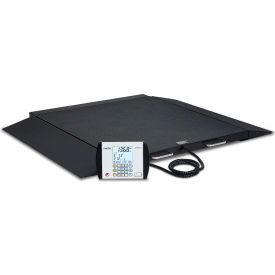 Digital Wheelchair Scale, Portable, AC Adapter, 1000 lb. Capacity, 32"L x 36"W Platform