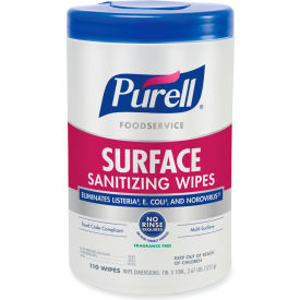 Foodservice Surface Sanitizing Wipes, 1-Ply, 10"L x 7"W, White, Pack of 660