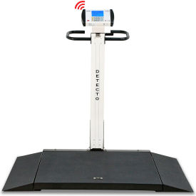Digital Wheelchair Scale, AC Adapter, 1000 lb. Cap., 32"L x 36"W Platform