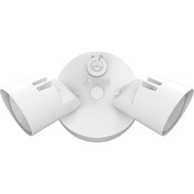 HGS LED Security Floodlight, 2 Round Heads, 2750 Lumens, 4000K, White