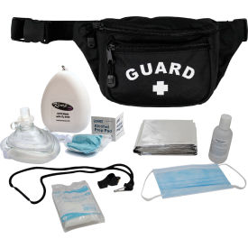 Hip Pack w/ Guard Logo & PPE Supply Pack, Black, 7 Pieces