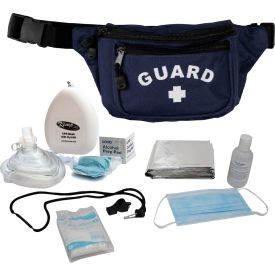 Hip Pack w/ Guard Logo & PPE Supply Pack, Navy, 7 Pieces