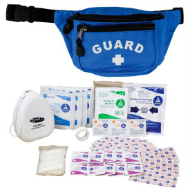 Hip Pack w/ Guard Logo & First Aid Supply, Royal Blue, 49 Pieces