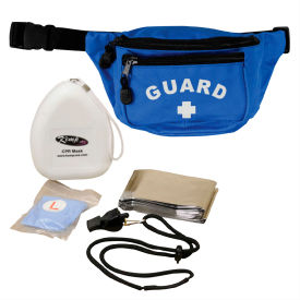 Hip Pack w/ Guard Logo & Lifeguard Essentials Supply, Royal Blue, 5 Pieces
