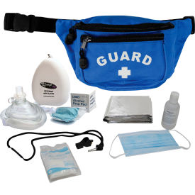 Hip Pack w/ Guard Logo & PPE Supply, Royal Blue, 7 Pieces