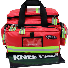 Tarpaulin Fluid Resistant Large Professional Trauma Bag, Red