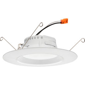 Juno RetroBasics 5"-6" LED Baffle Downlight Trim Kit, 860 Lumens, White