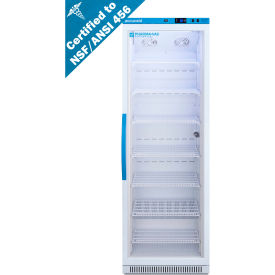 Upright Vaccine Refrigerator, 15 Cu.Ft. Capacity, Glass Door
