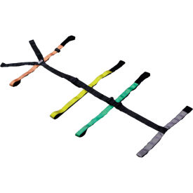 Patient Restraint Spineboard Straps, 10-PT Color Coded