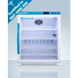 ADA Height Vaccine Refrigerator, 6 Cu.Ft. Capacity, 125 lb. Weight, Glass Door