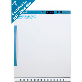 ADA Height Vaccine Refrigerator, 6 Cu.Ft. Capacity, 125 lb. Weight, Solid Door