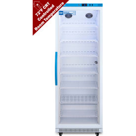 Upright Controlled Room Temperature Cabinet, 18 Cu.Ft. Capacity, Glass Door