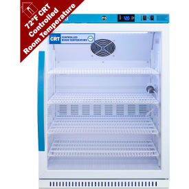 Upright Controlled Room Temperature Cabinet, 6 Cu.Ft. Capacity, Glass Door