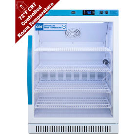 ADA Height Upright Controlled Room Temperature Cabinet, 6 Cu.Ft. Capacity, Glass Door