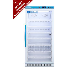 Accucold Upright Controlled Room Temperature Cabinet, 8 Cu.Ft. Capacity, Glass Door